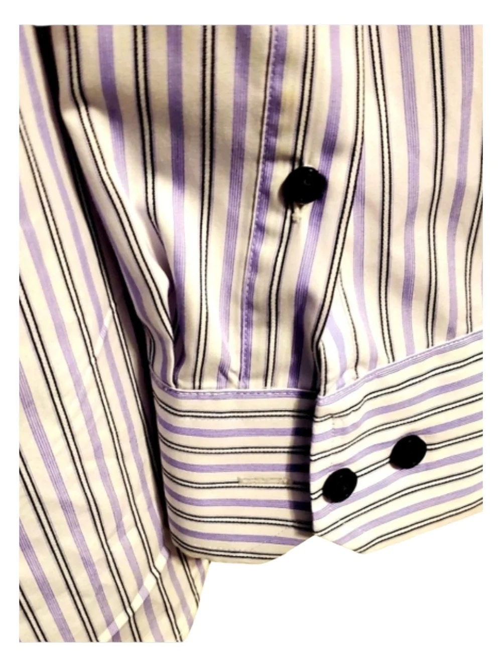 Banana Republic Slim Fit Non Iron Dress Shirt Men’s Large Striped Long Sleeve